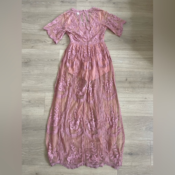 Boho Lace Maxi Dress - Picture 4 of 4